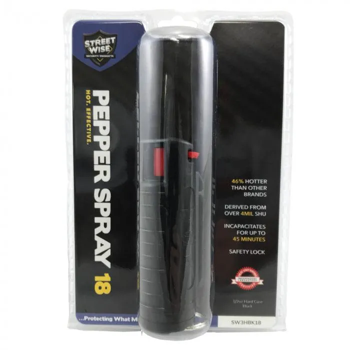 15) Streetwise Mixed Colors 18% Pepper Spray with Counter Display Option