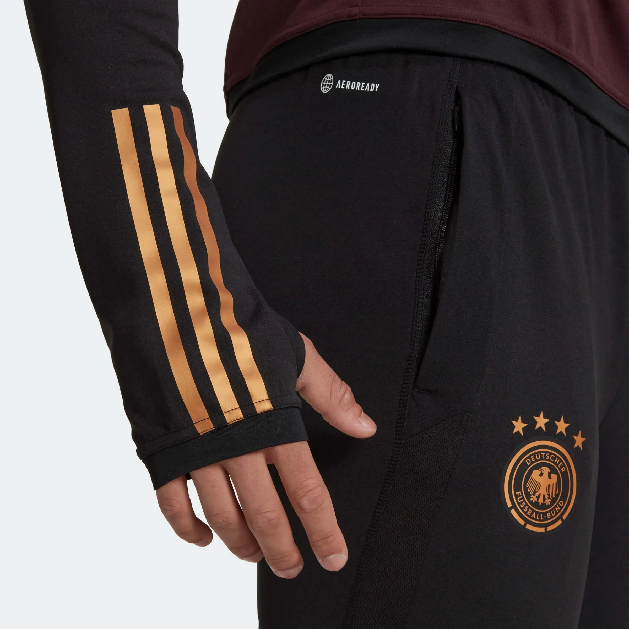 adidas 2022-23 Germany Training Pants - Black
