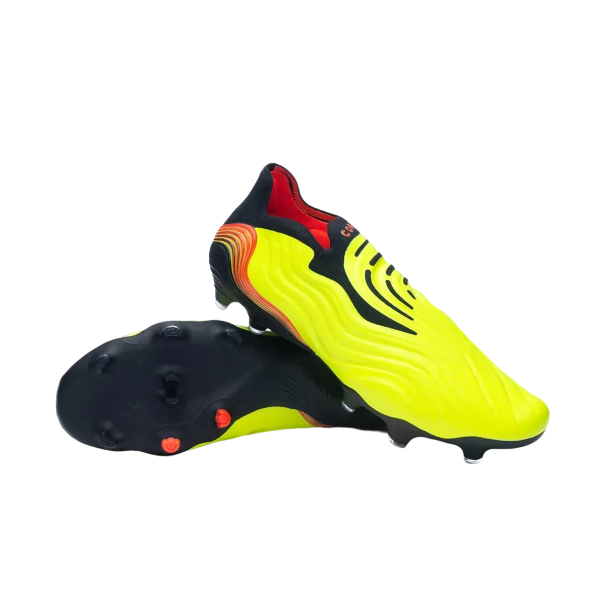 Adidas Copa Sense  FG Yellow Red Black - Goatkits Boots