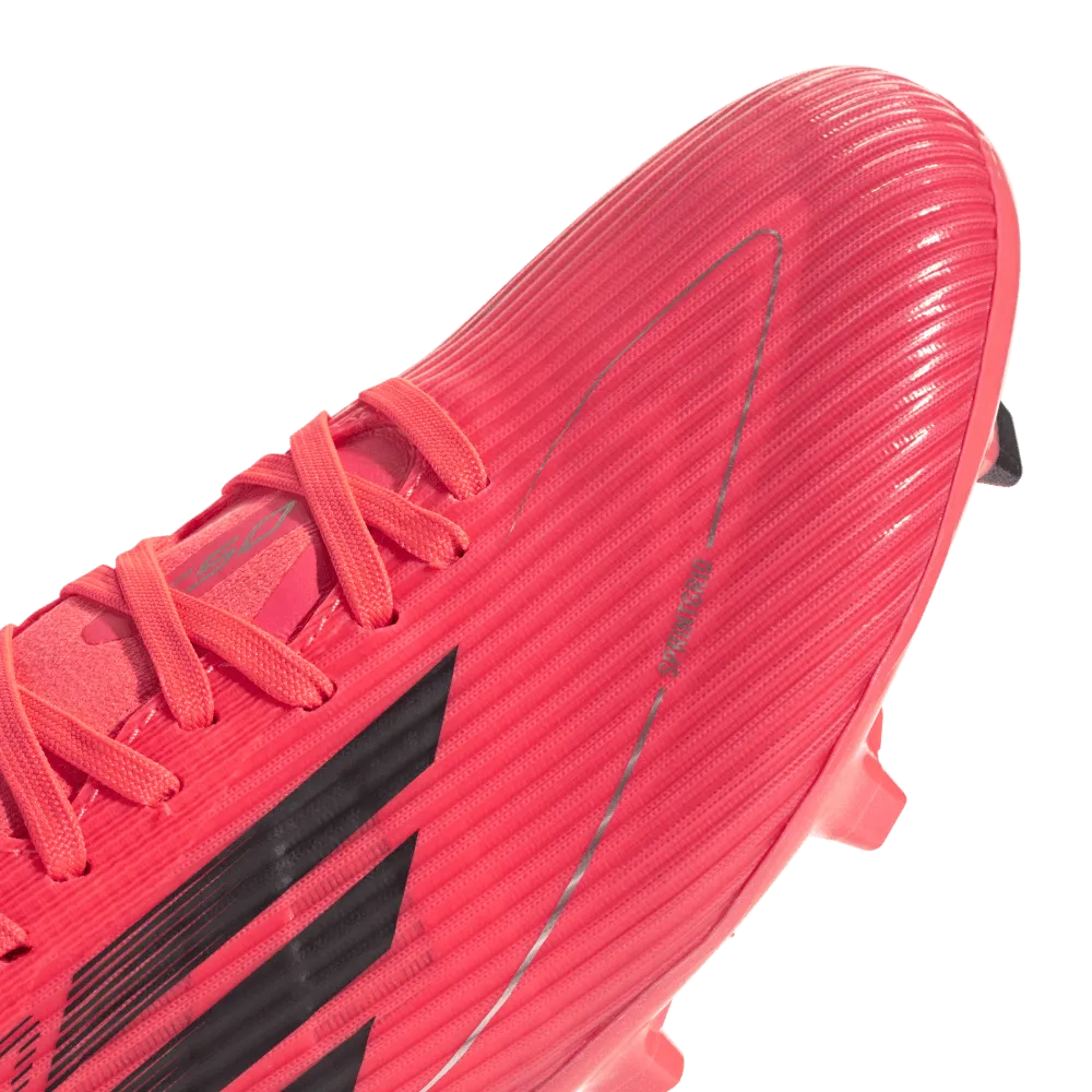 Adidas F50 League Mid-Cut FG Womens Football Boots (Turbo/Aurora Black/Platnium Metallic)