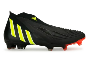 adidas Men's Predator Edge  FG Black/Solar Yellow