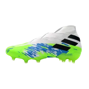 Adidas Nemeziz 19  FG White Green Black - Goatkits Boots