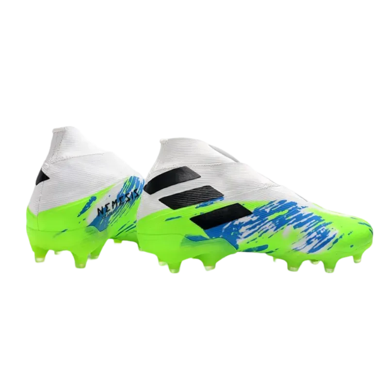 Adidas Nemeziz 19  FG White Green Black - Goatkits Boots