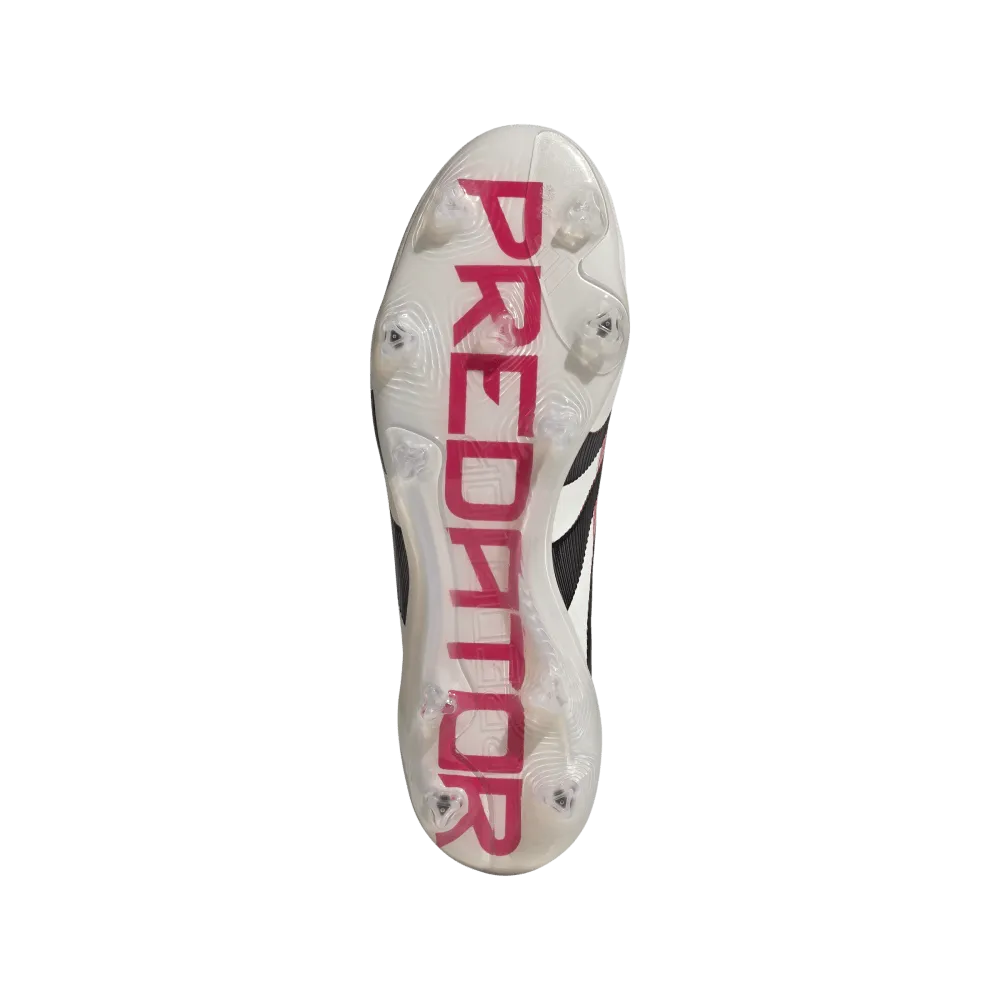 Adidas Predator Elite FG Football Boot (Off White/Core Black/Pure Ruby)