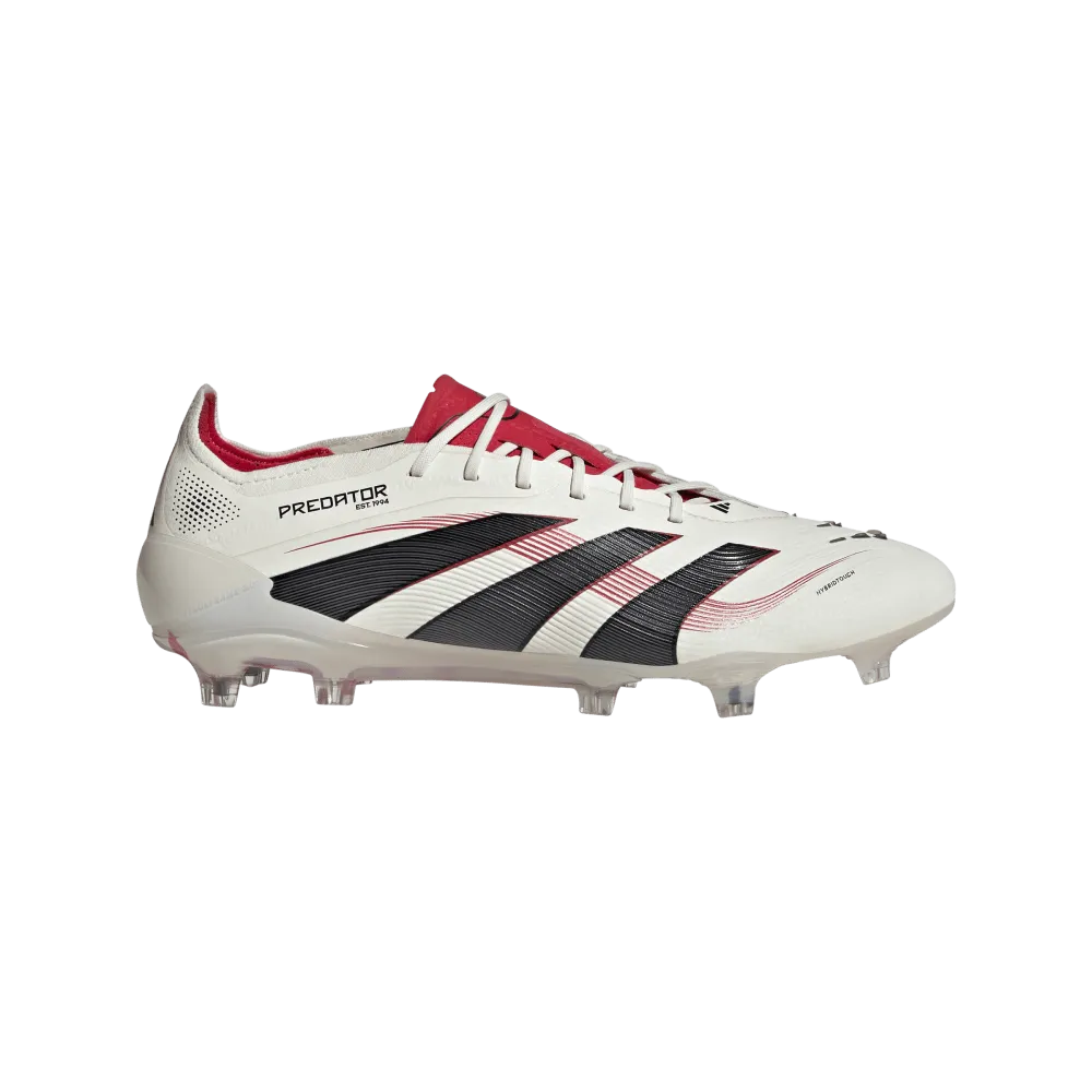 Adidas Predator Elite FG Football Boot (Off White/Core Black/Pure Ruby)