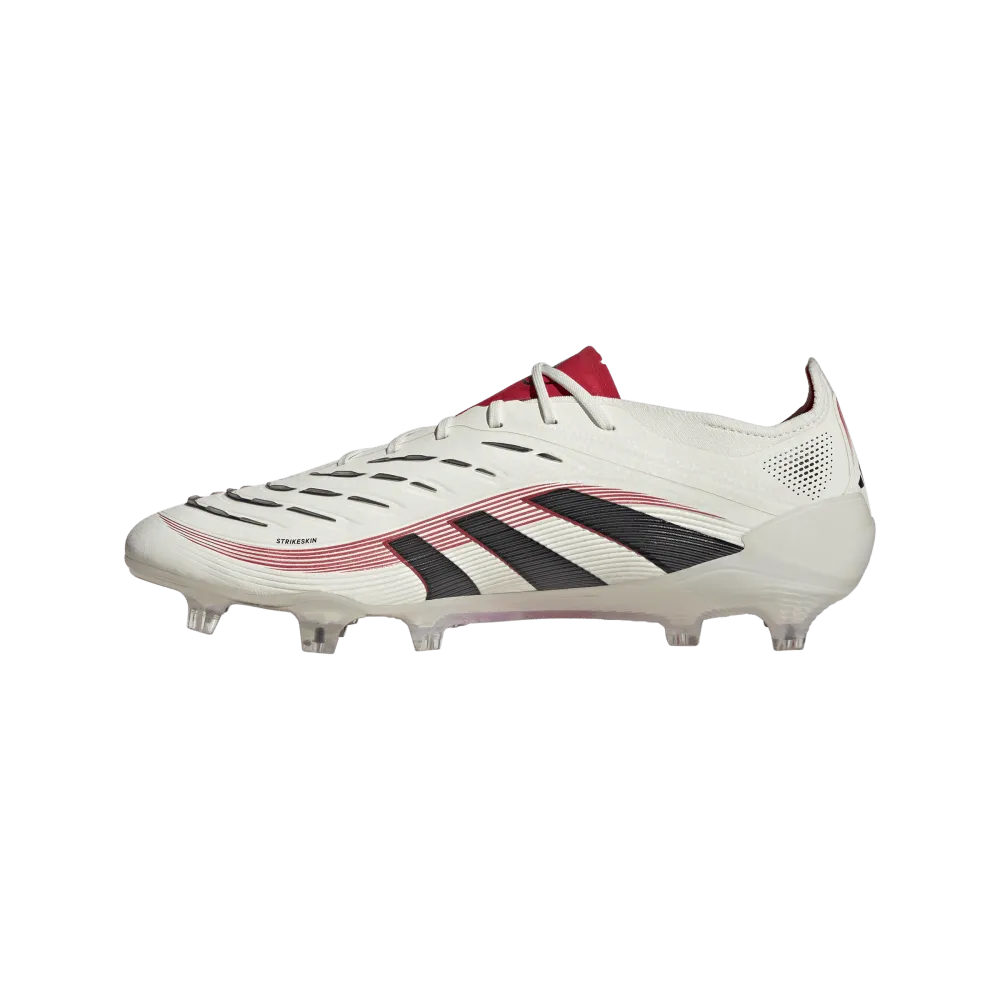 Adidas Predator Elite FG Football Boot (Off White/Core Black/Pure Ruby)