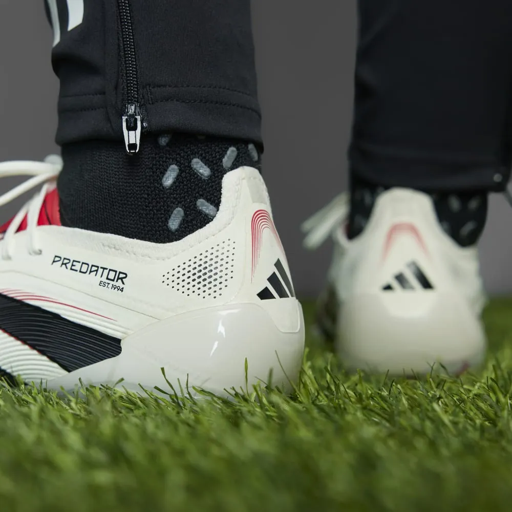 Adidas Predator Elite FG Football Boot (Off White/Core Black/Pure Ruby)