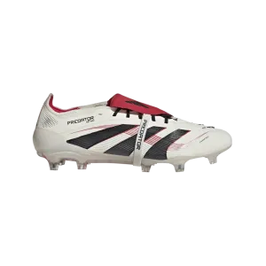Adidas Predator Elite Fold-Over Tongue FG Football Boot (Off White/Core Black/Pure Ruby)