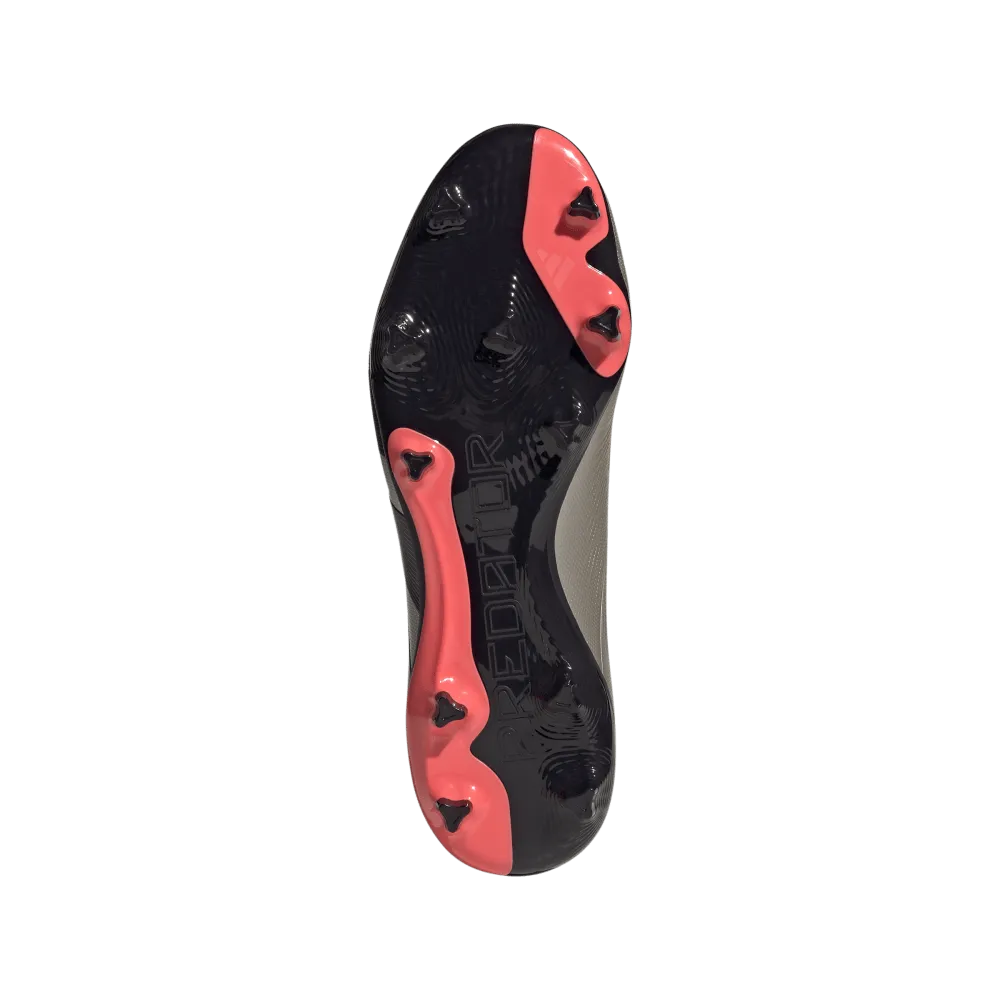 Adidas Predator League FG Football Boots (Platinum Metalic/Aurora Black/Turbo)