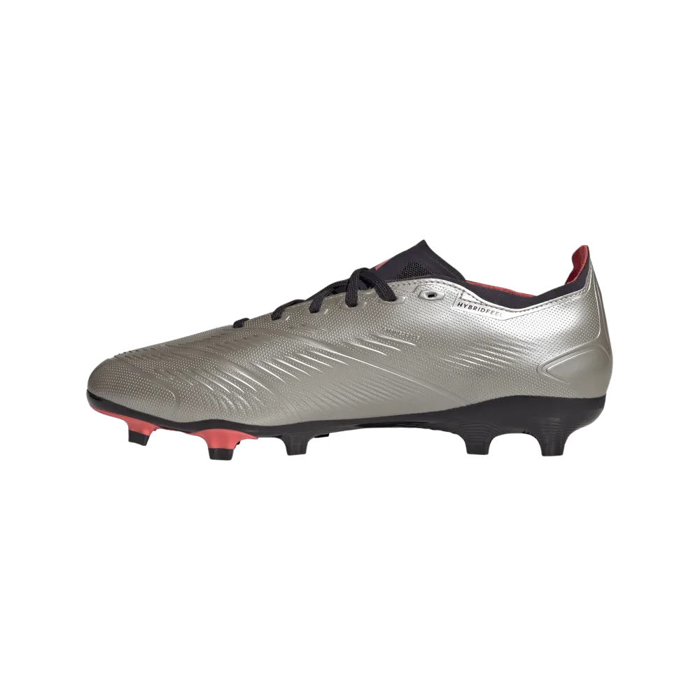Adidas Predator League FG Football Boots (Platinum Metalic/Aurora Black/Turbo)