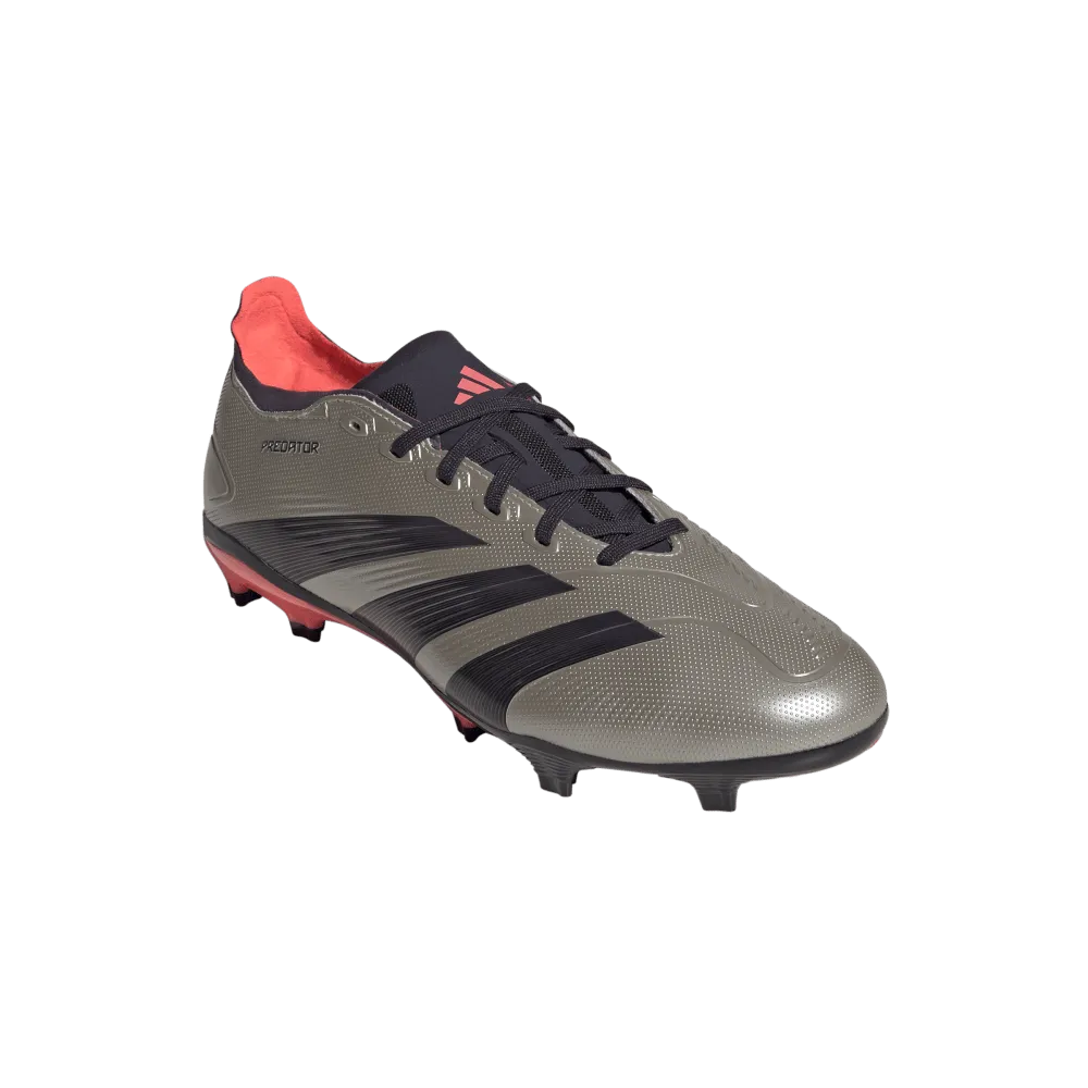 Adidas Predator League FG Football Boots (Platinum Metalic/Aurora Black/Turbo)