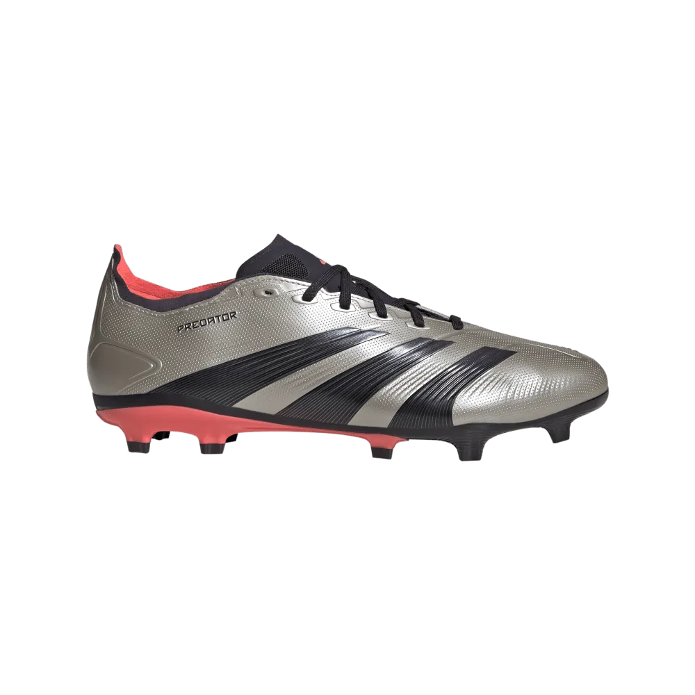 Adidas Predator League FG Football Boots (Platinum Metalic/Aurora Black/Turbo)