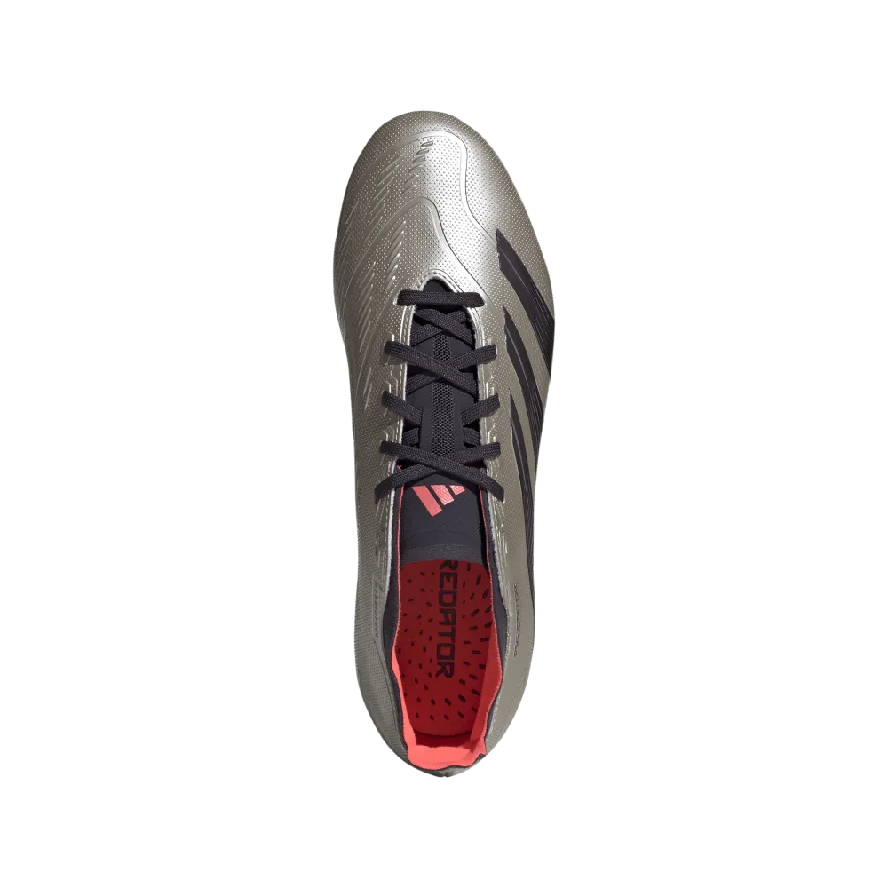 Adidas Predator League FG Football Boots (Platinum Metalic/Aurora Black/Turbo)