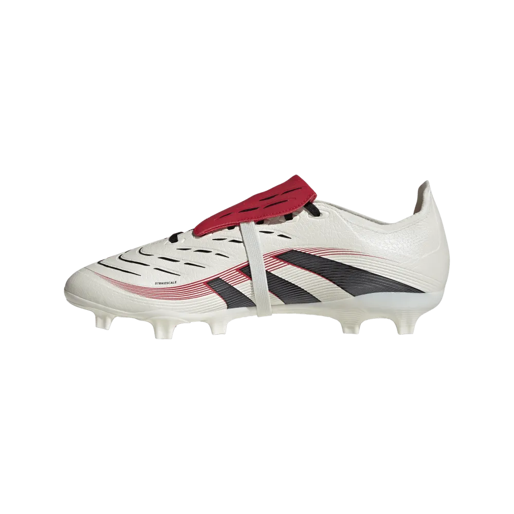 Adidas Predator League Fold-Over Tongue FG Football Boot (Off White/Core Black/Pure Ruby)
