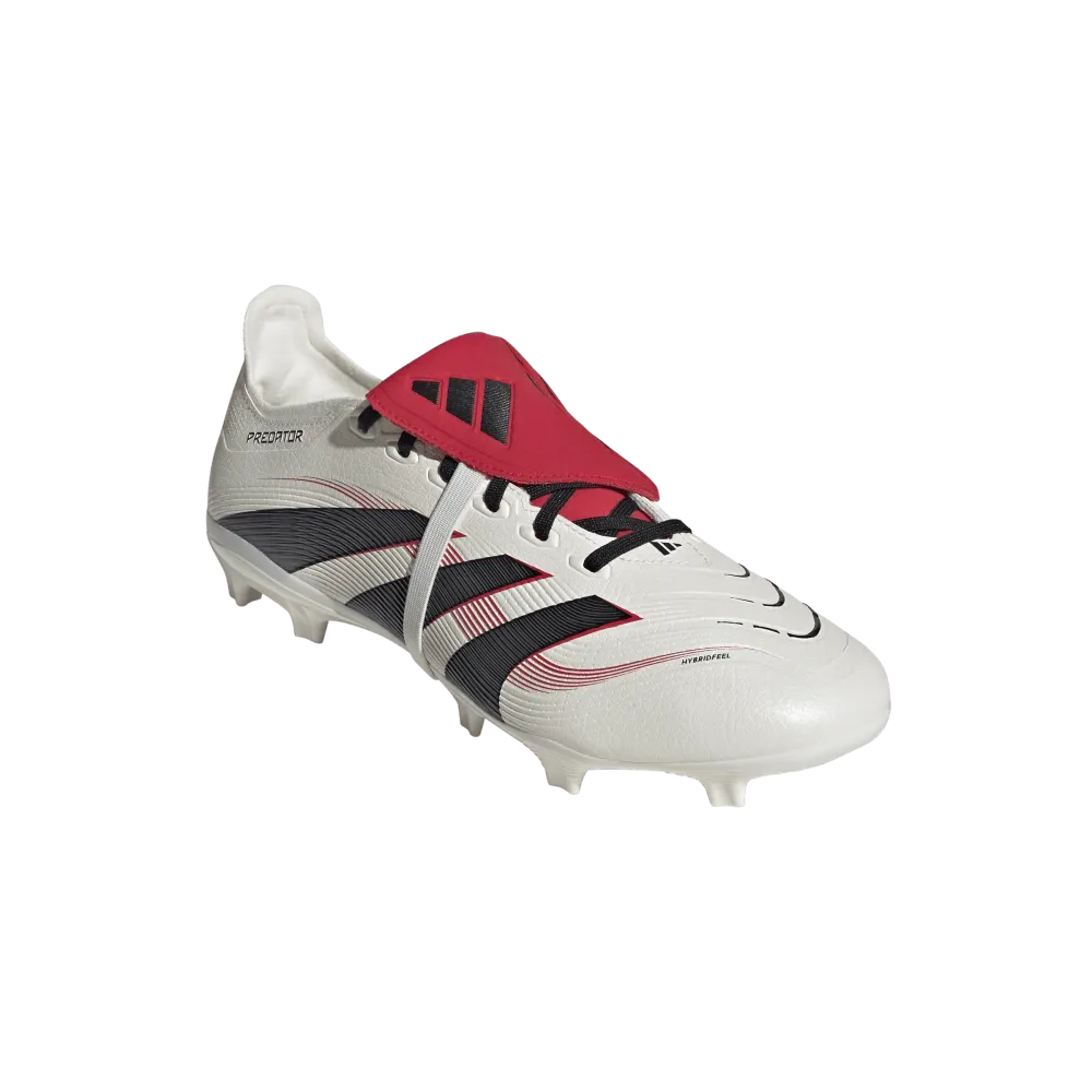 Adidas Predator League Fold-Over Tongue FG Football Boot (Off White/Core Black/Pure Ruby)