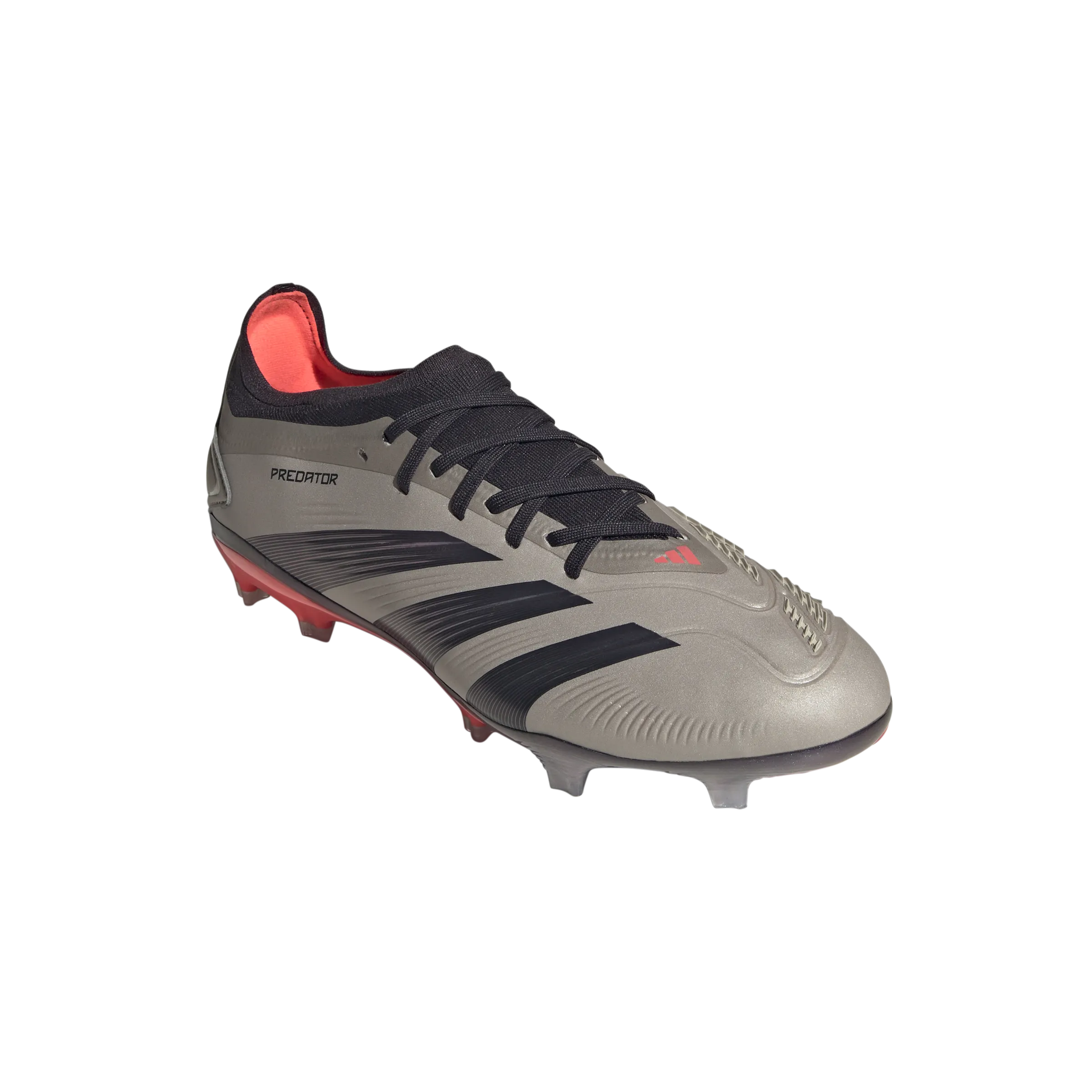 Adidas Predator Pro FG Football Boots (Platinum Metallic/Aurora Black/Carbon)