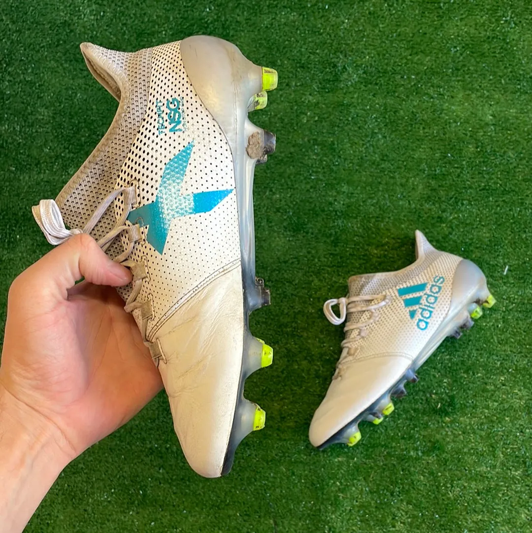 Adidas X 17.1 White FG Football Boots (Pre-Loved) - Size UK 7