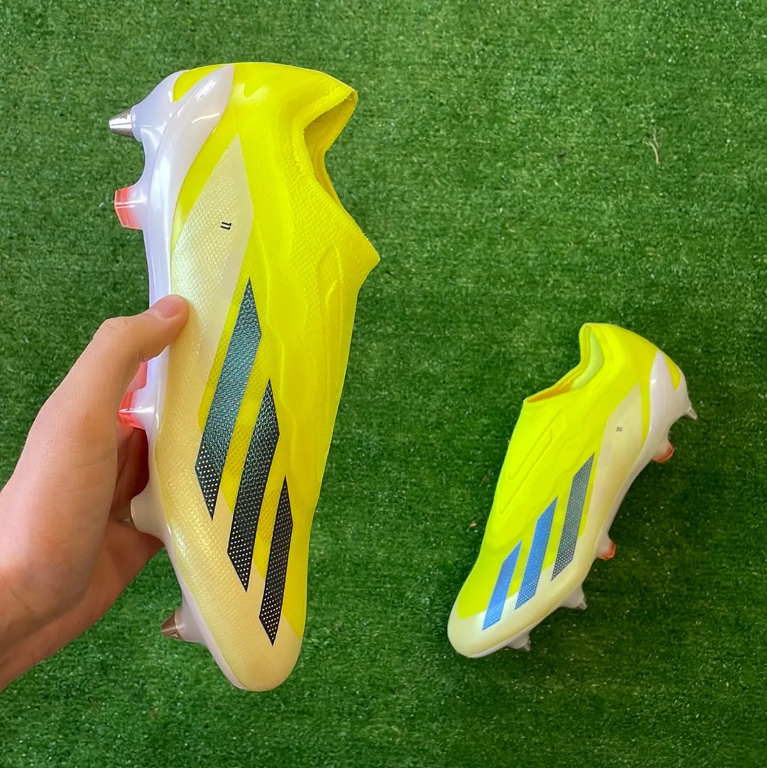 Adidas X Crazyfast Elite Laceless Yellow SG Football Boots (Brand New) - Size UK 8.5