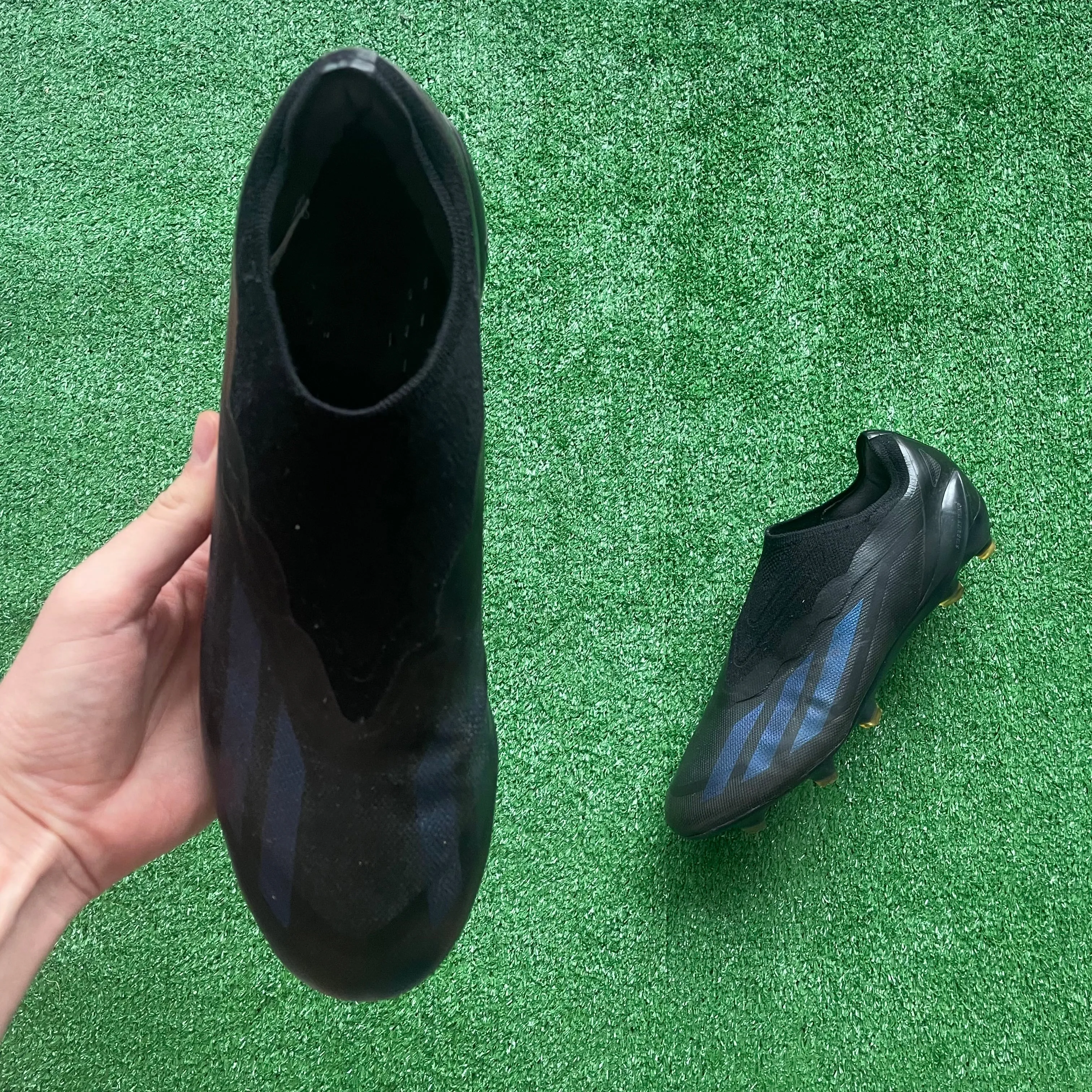 Adidas X Crazyfast.1 L Black FG Football Boots (Pre-Loved) - Size UK 10.5