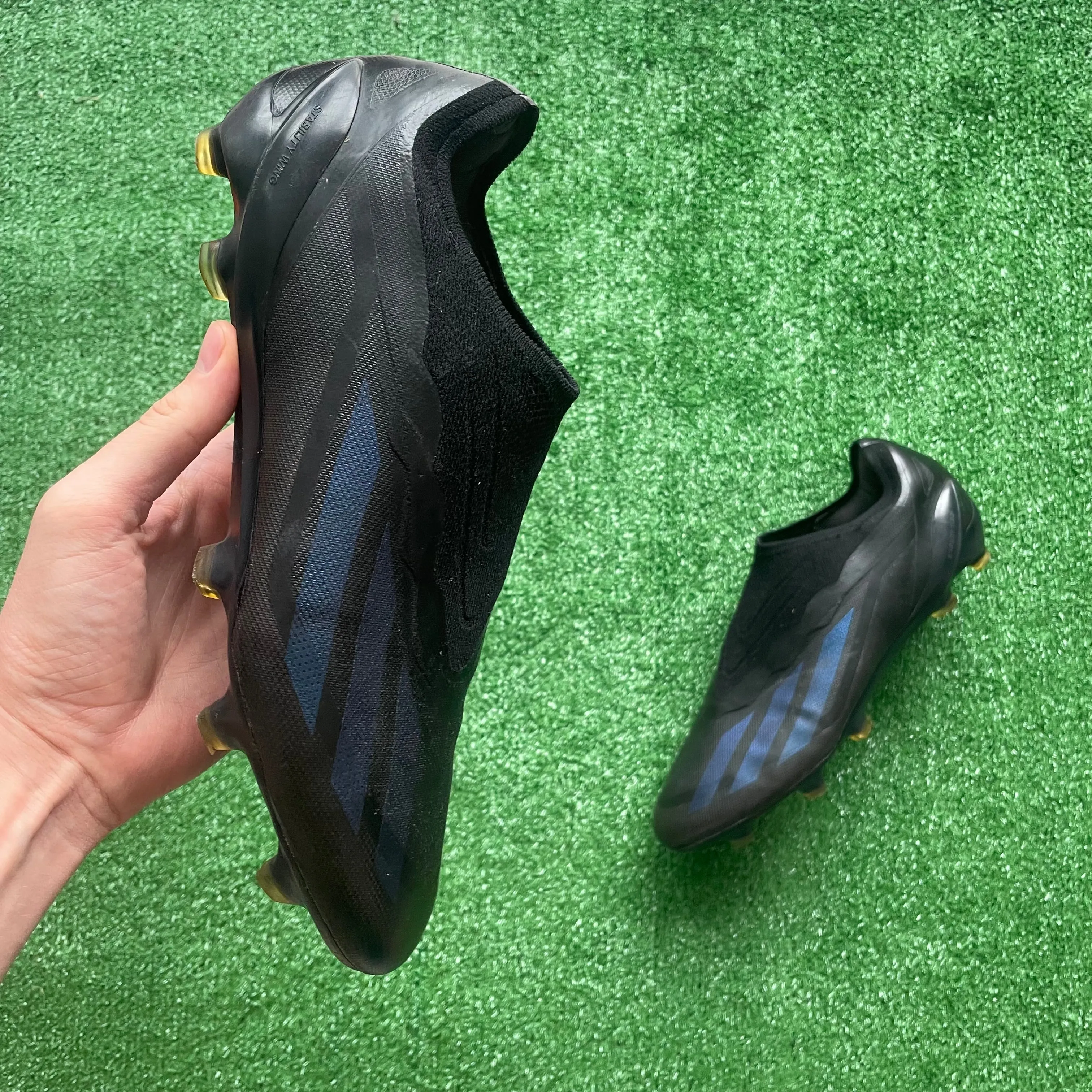 Adidas X Crazyfast.1 L Black FG Football Boots (Pre-Loved) - Size UK 10.5