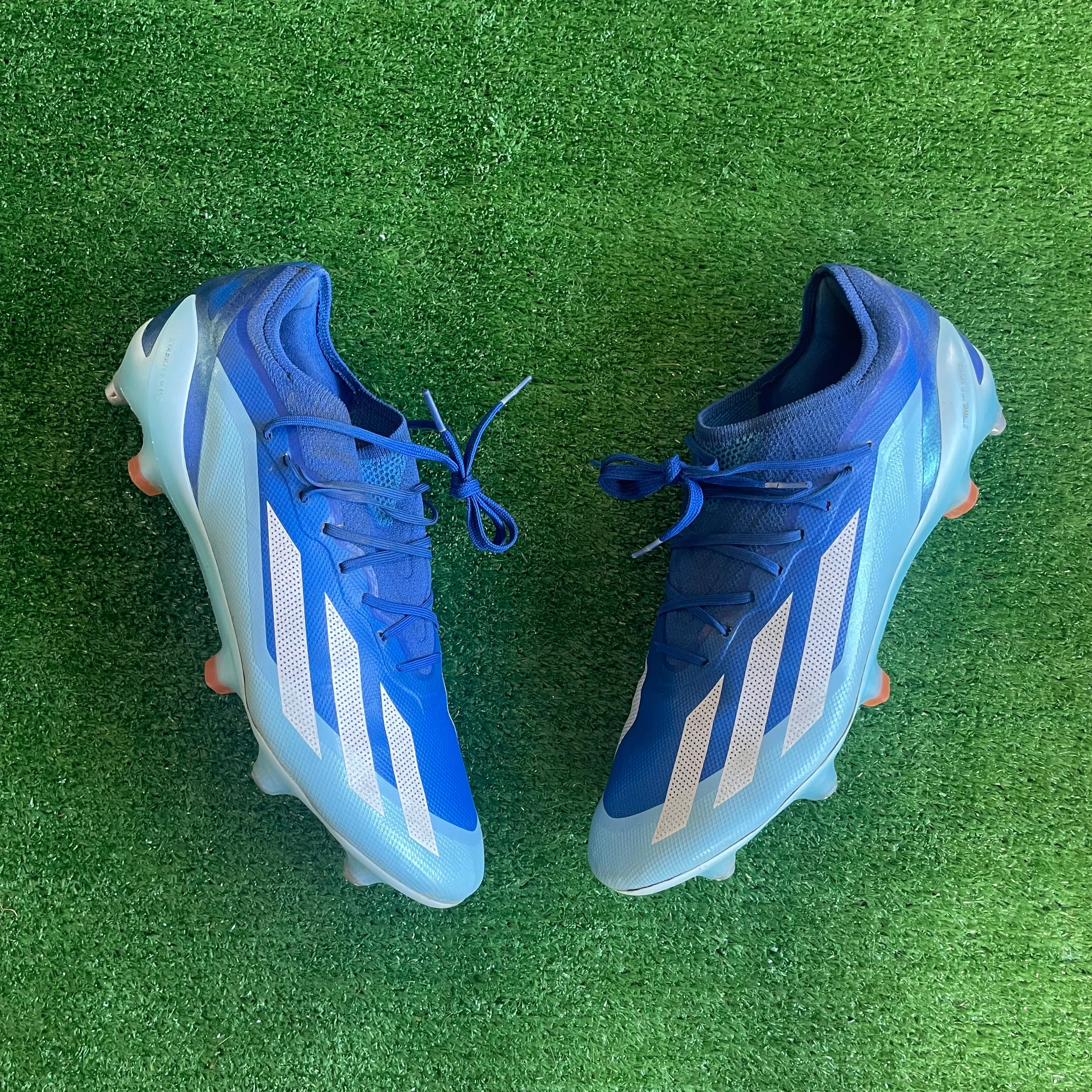 Adidas X Crazyfast.1 L Blue SG Football Boots (Pre-Loved) - Size UK 10
