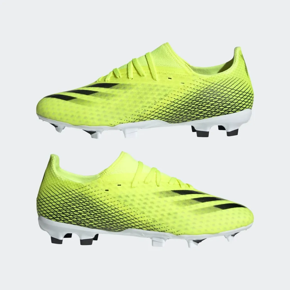 adidas X Ghosted 3 FG Firm Ground Football Boots Bright Yellow/Black/White