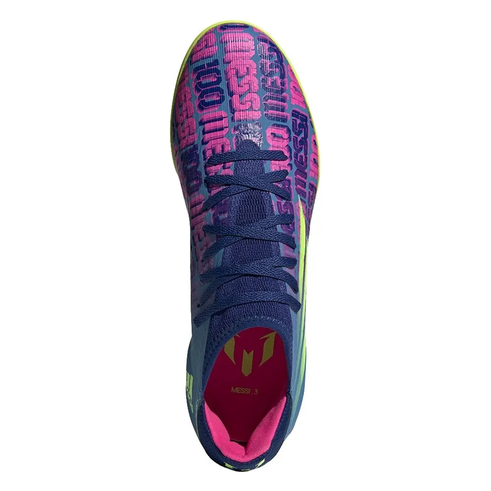 adidas X SPEEDFLOW Messi .3 TF - VictoryBlue/ShockPink/SolarYellow