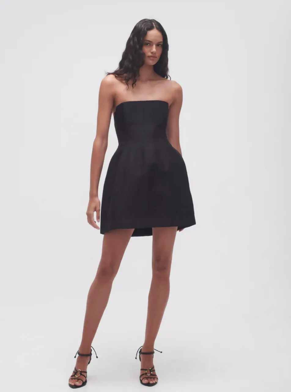 Aje Baret Strapless Mini Dress