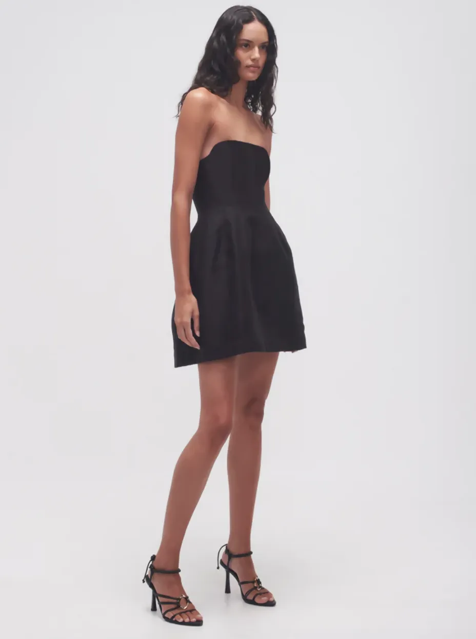 Aje Baret Strapless Mini Dress