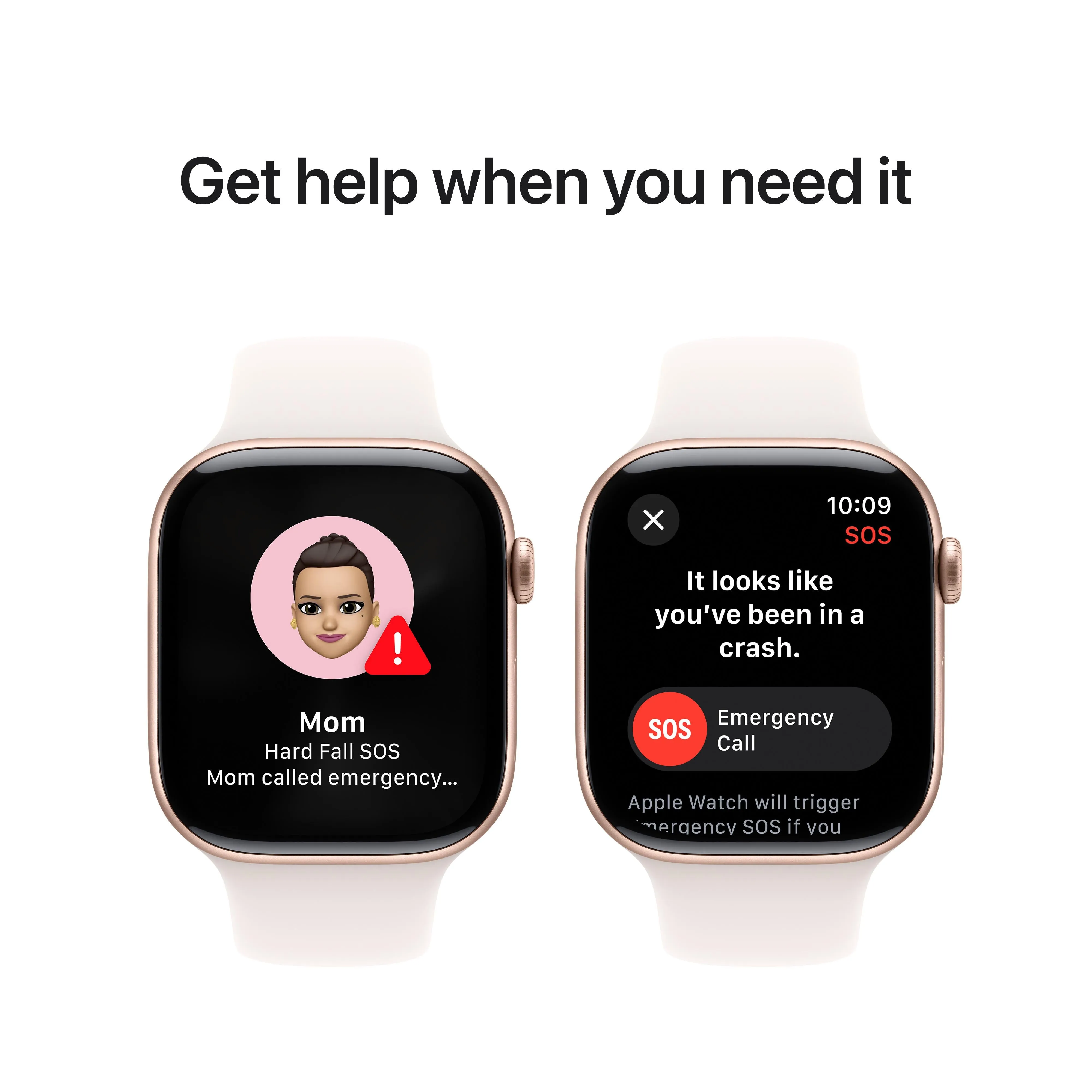 Apple Watch Series 10 GPS 46mm Rose Gold Aluminium Case with Light Blush Sport Band - M/L