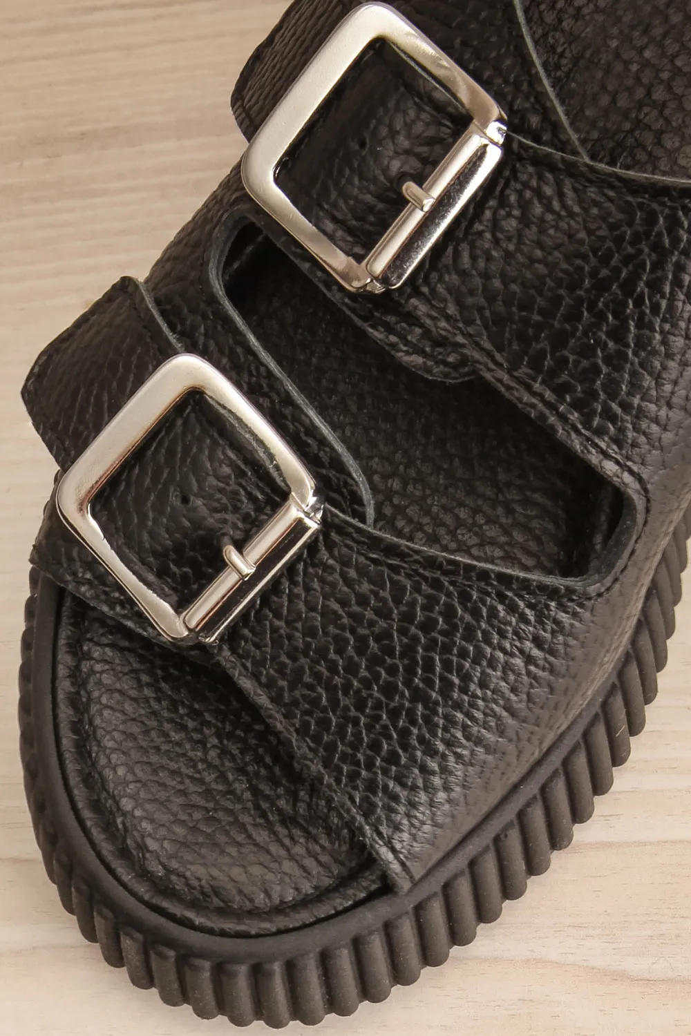 Askham Black | Platform Adjustable Sandals
