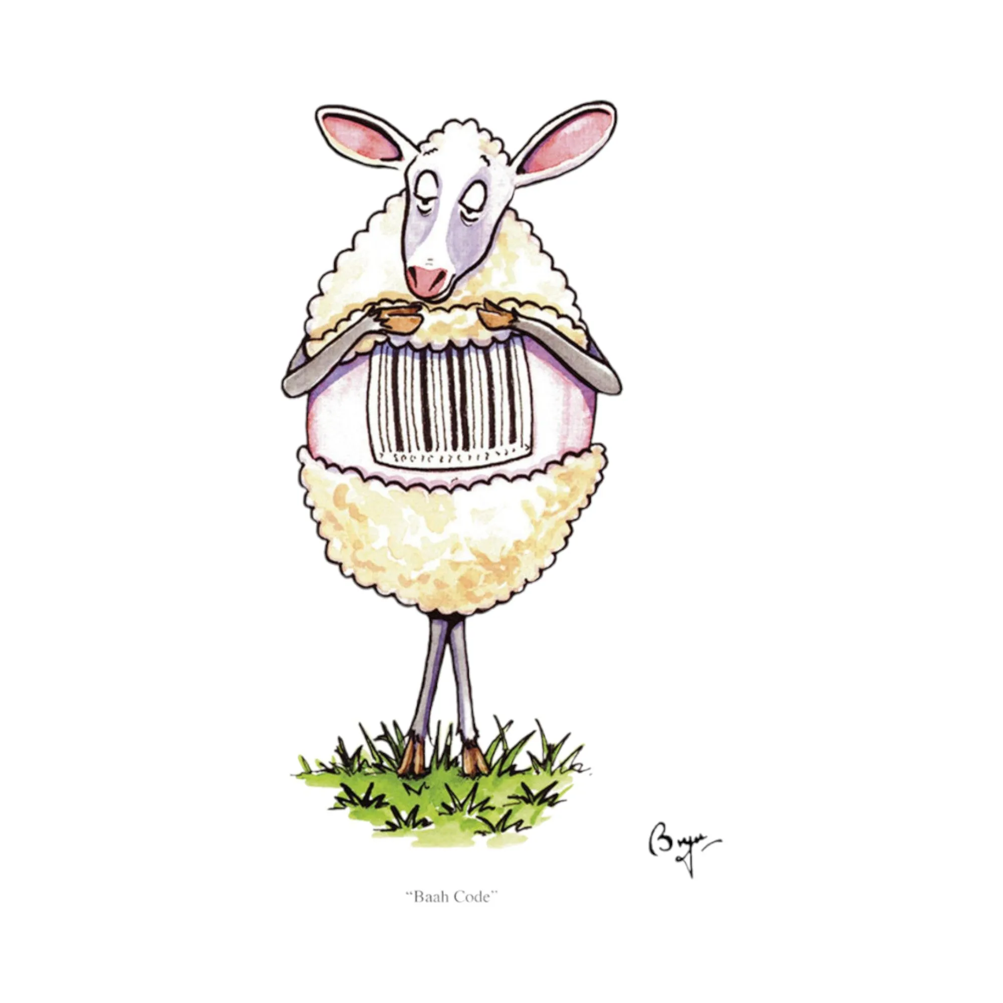 Baah Code Greeting Cards