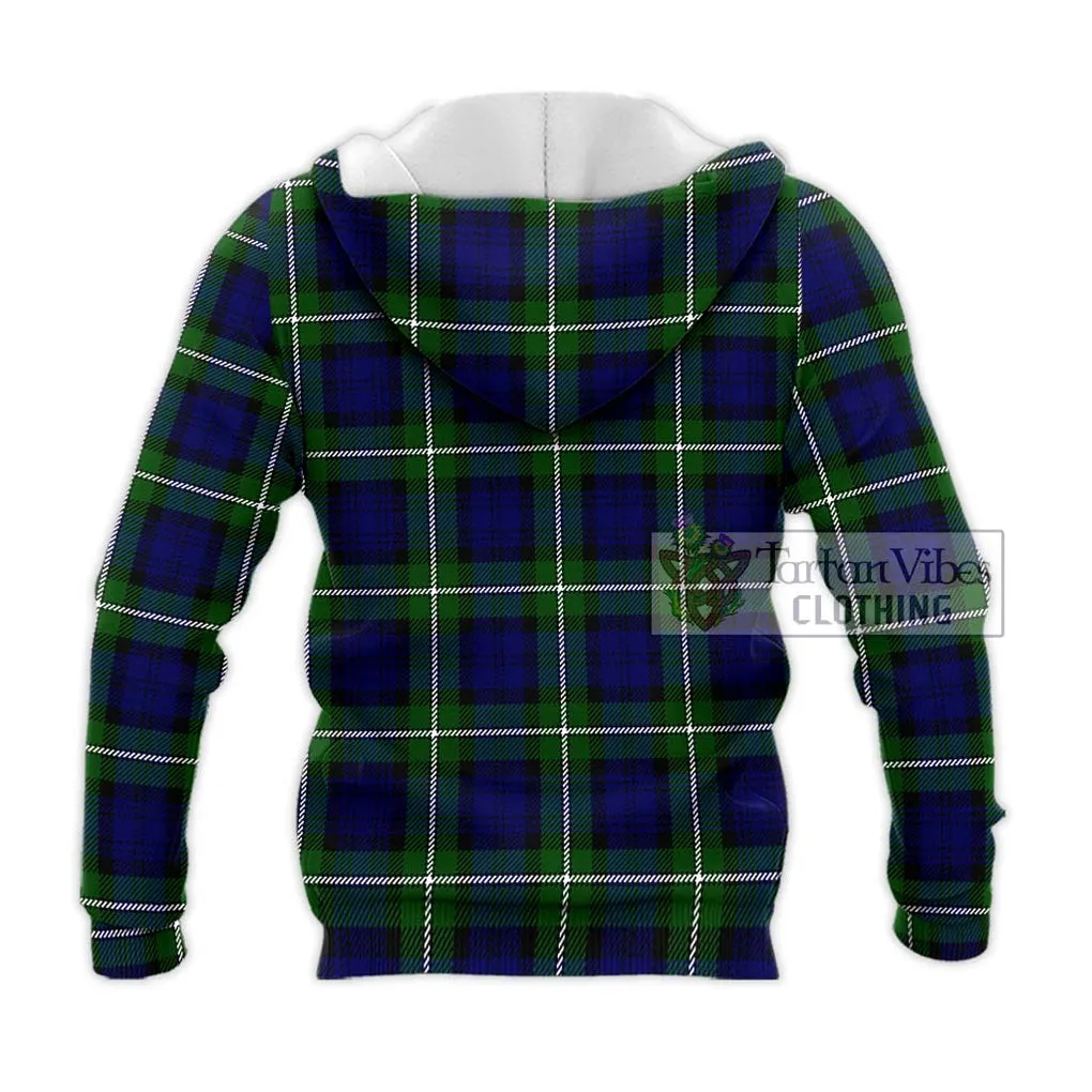 Bannerman Tartan Knitted Hoodie with Family Crest DNA In Me Style