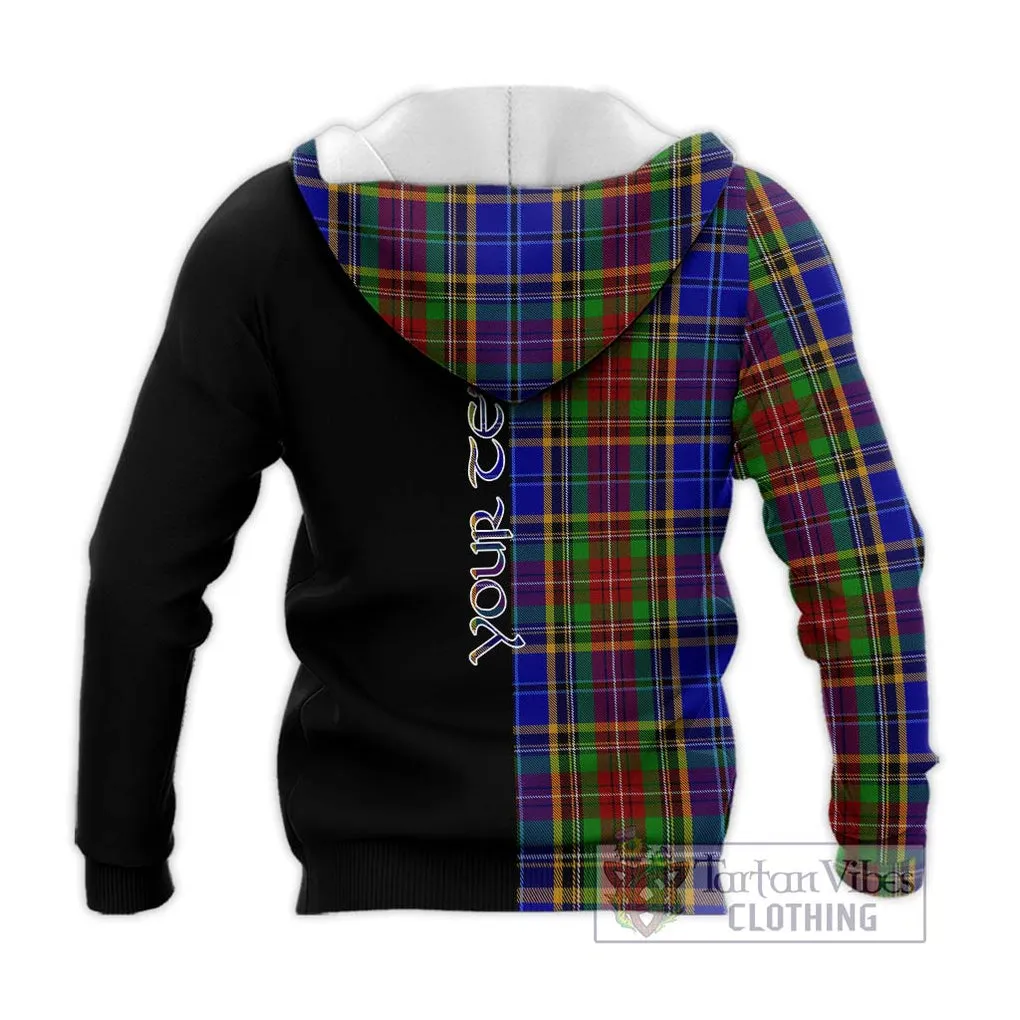 Beattie Tartan Knitted Hoodie with Family Crest and Half Of Me Style