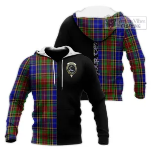Beattie Tartan Knitted Hoodie with Family Crest and Half Of Me Style