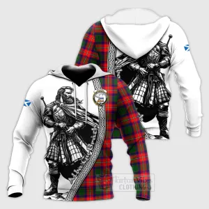 Belshes (Belsches) Tartan Clan Crest Knitted Hoodie with Highlander Warrior Celtic Style