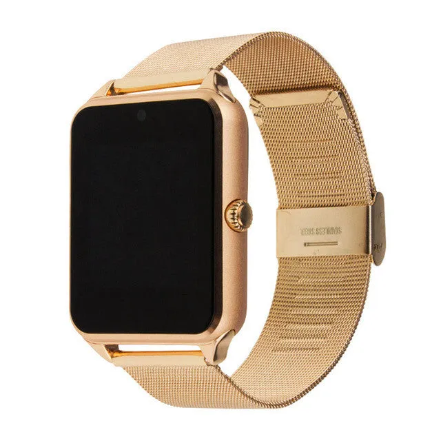 Bluetooth Smart Watch Z60 WristWatch Wearable Devices For Android Phone With Camera Support SIM Card