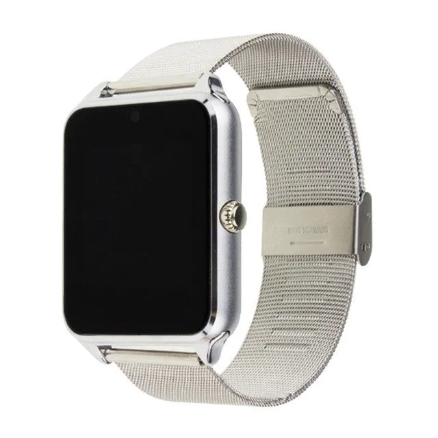 Bluetooth Smart Watch Z60 WristWatch Wearable Devices For Android Phone With Camera Support SIM Card