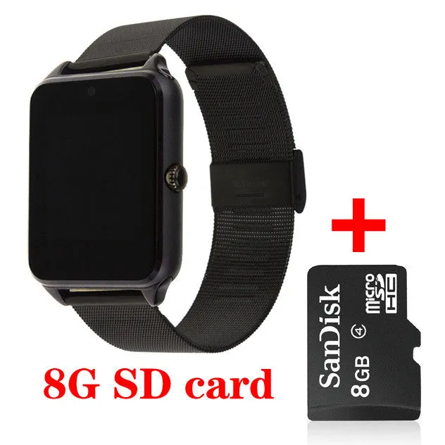 Bluetooth Smart Watch Z60 WristWatch Wearable Devices For Android Phone With Camera Support SIM Card