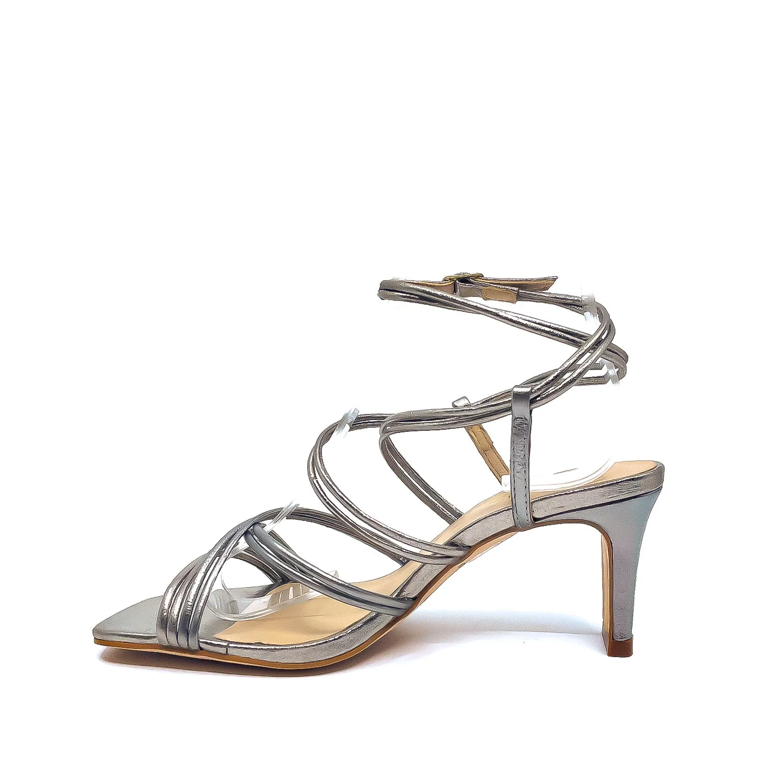 Brazilo 54212 Pewter Heeled Sandal