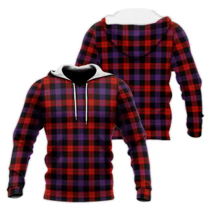 Broun Modern Tartan Knitted Hoodie