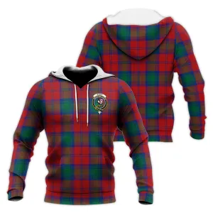 Byres (Byses) Tartan Knitted Hoodie with Family Crest