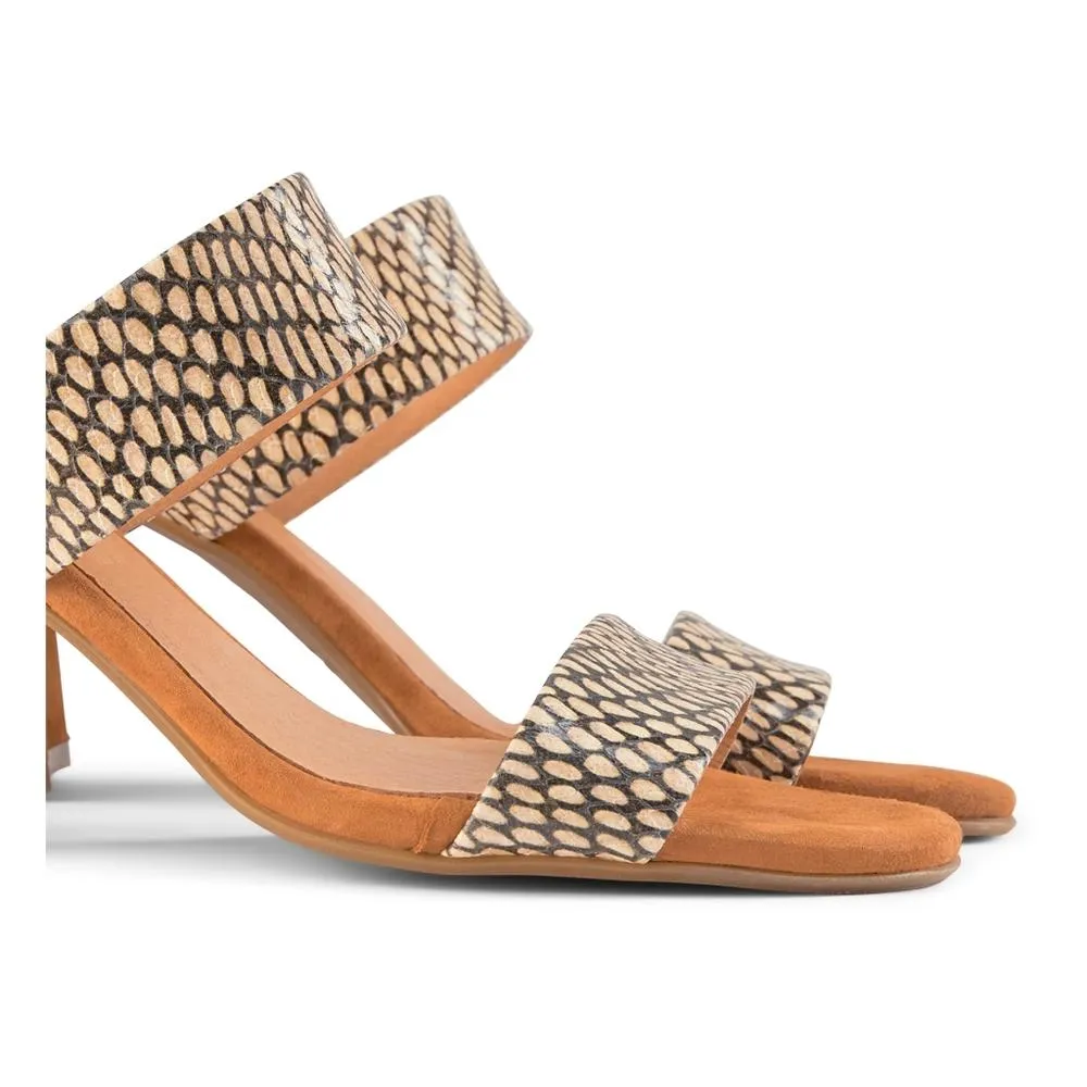 Caren Heeled Suede Sandal - MIX