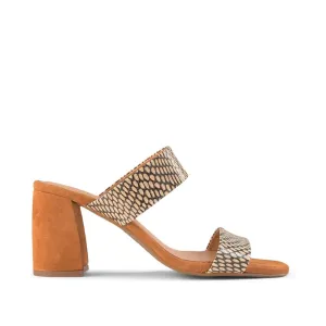 Caren Heeled Suede Sandal - MIX