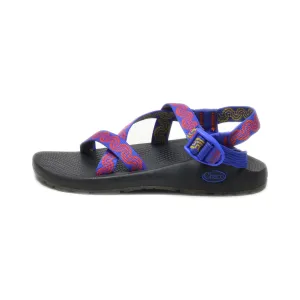 Chaco Flat Sandals Fabric Blue Colour For Women