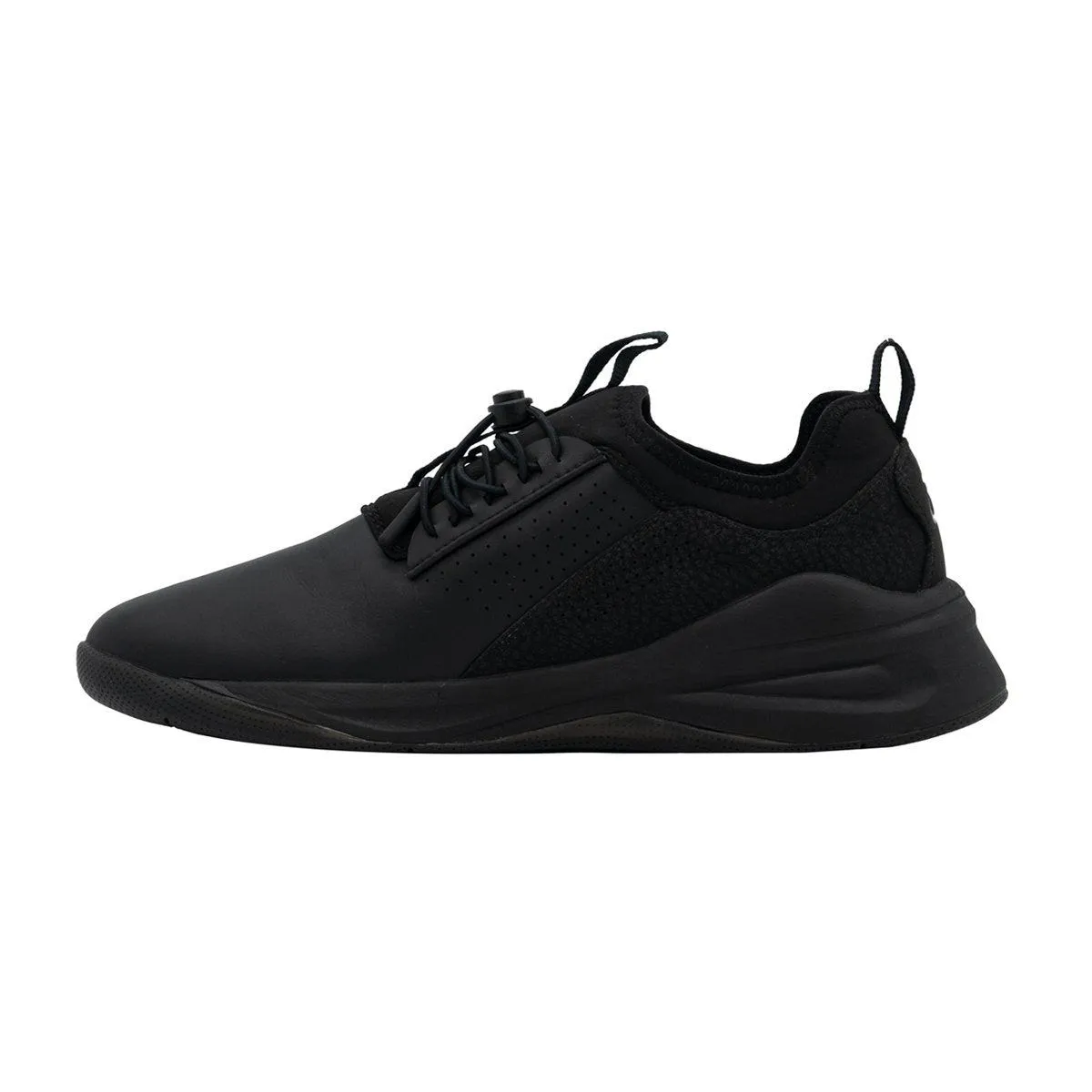 Clove Nursing Lifestyle Sport Shoes Leather Black Colour For Men