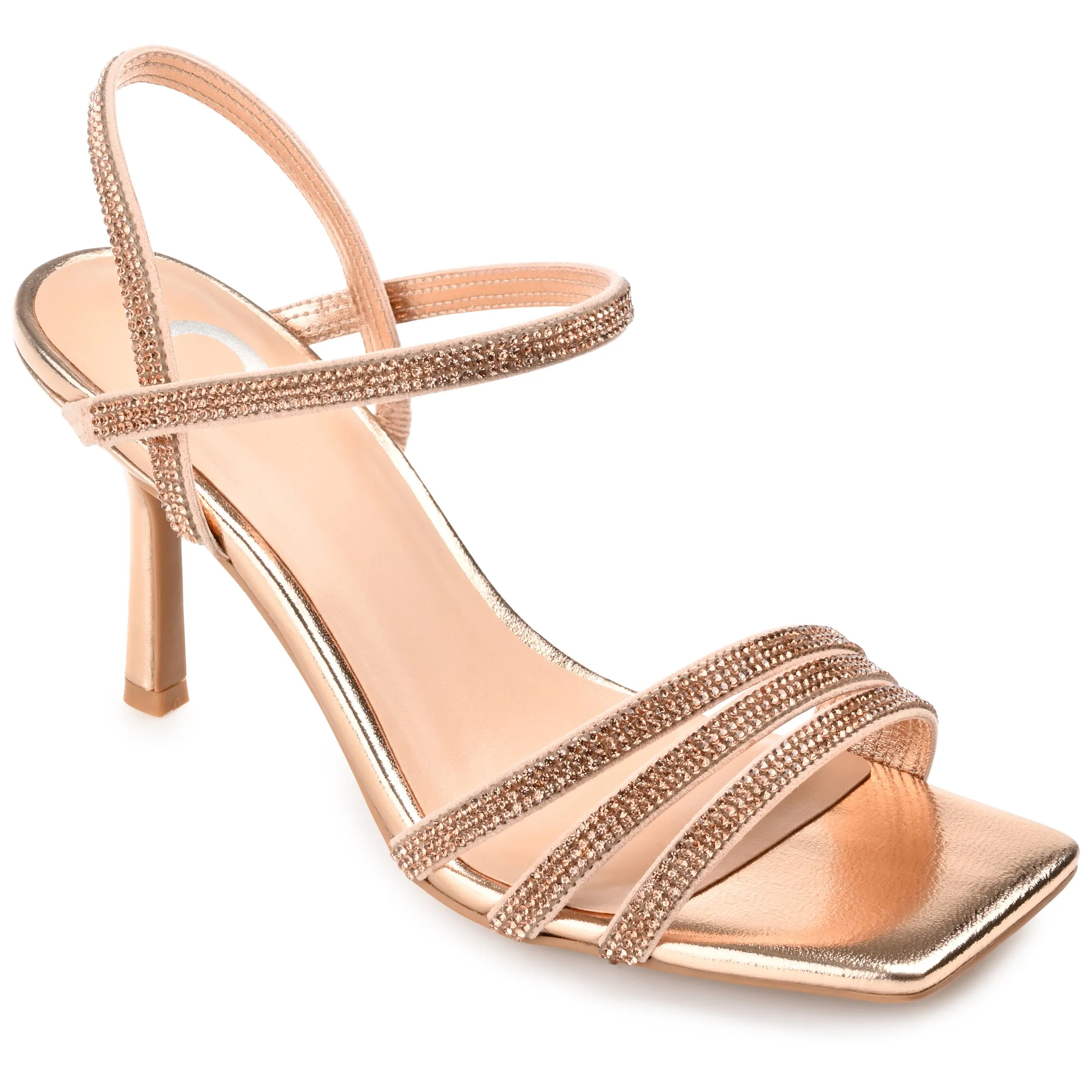 CORAA STILETTO HEELS IN GLITTERED MATERIAL