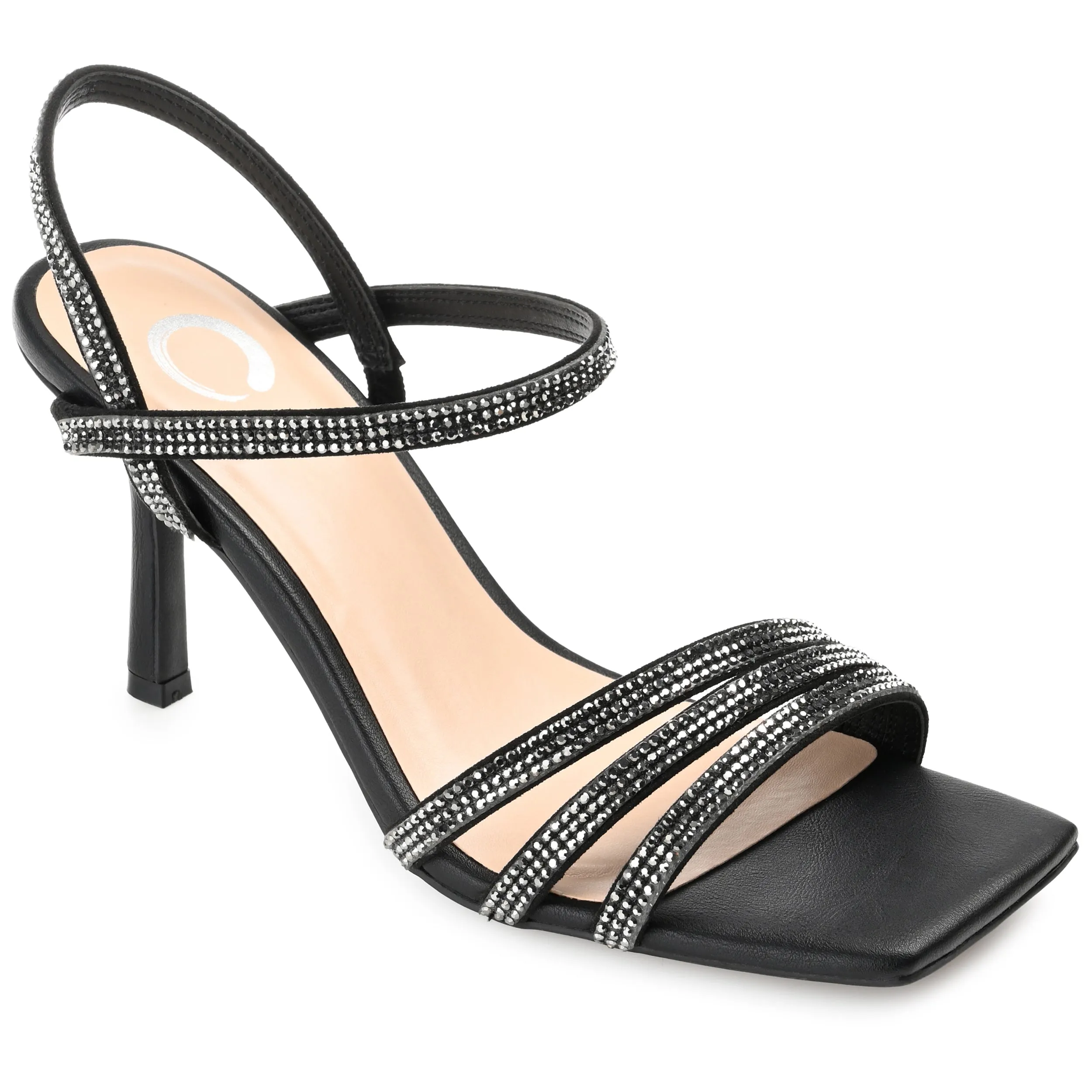 CORAA STILETTO HEELS IN GLITTERED MATERIAL