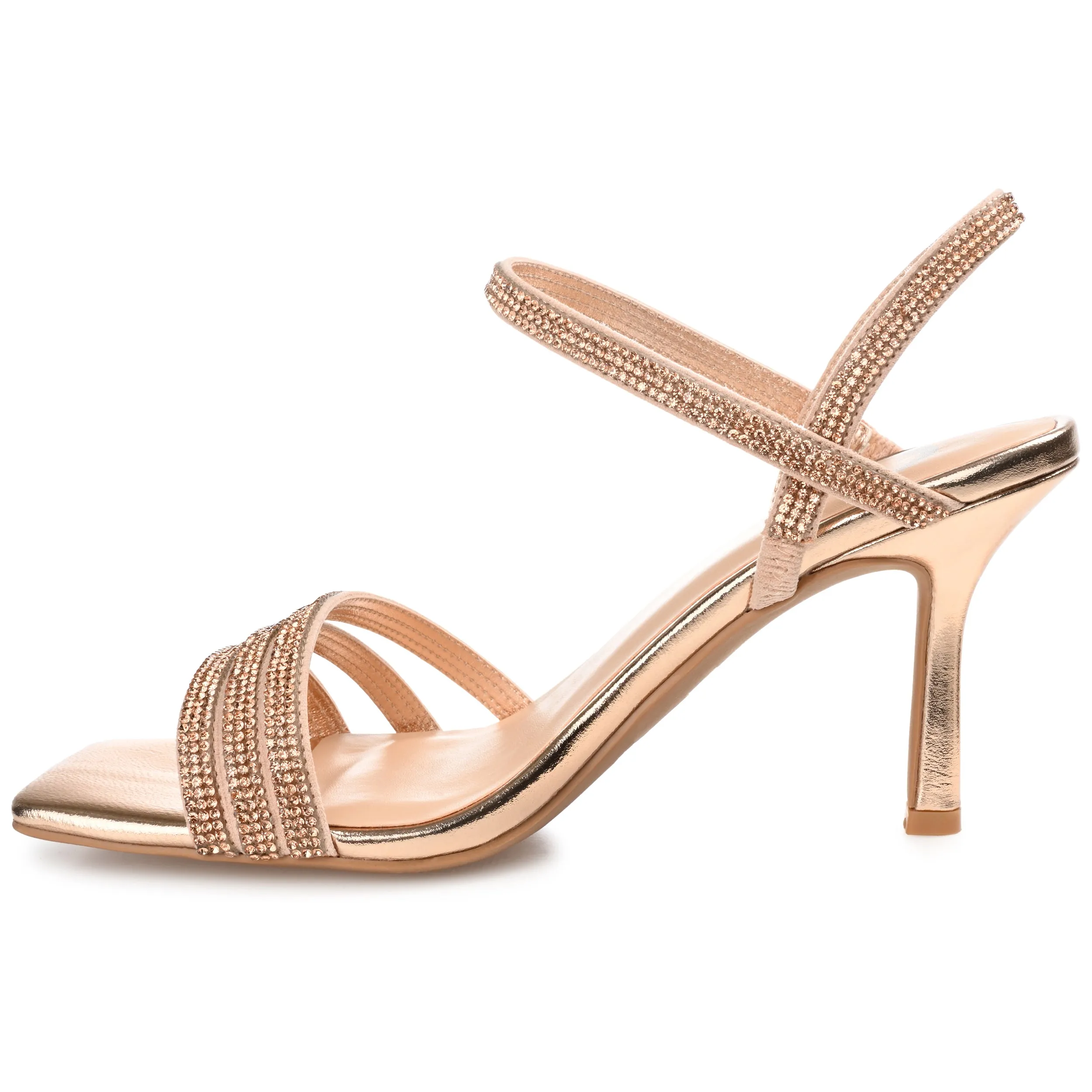 CORAA STILETTO HEELS IN GLITTERED MATERIAL