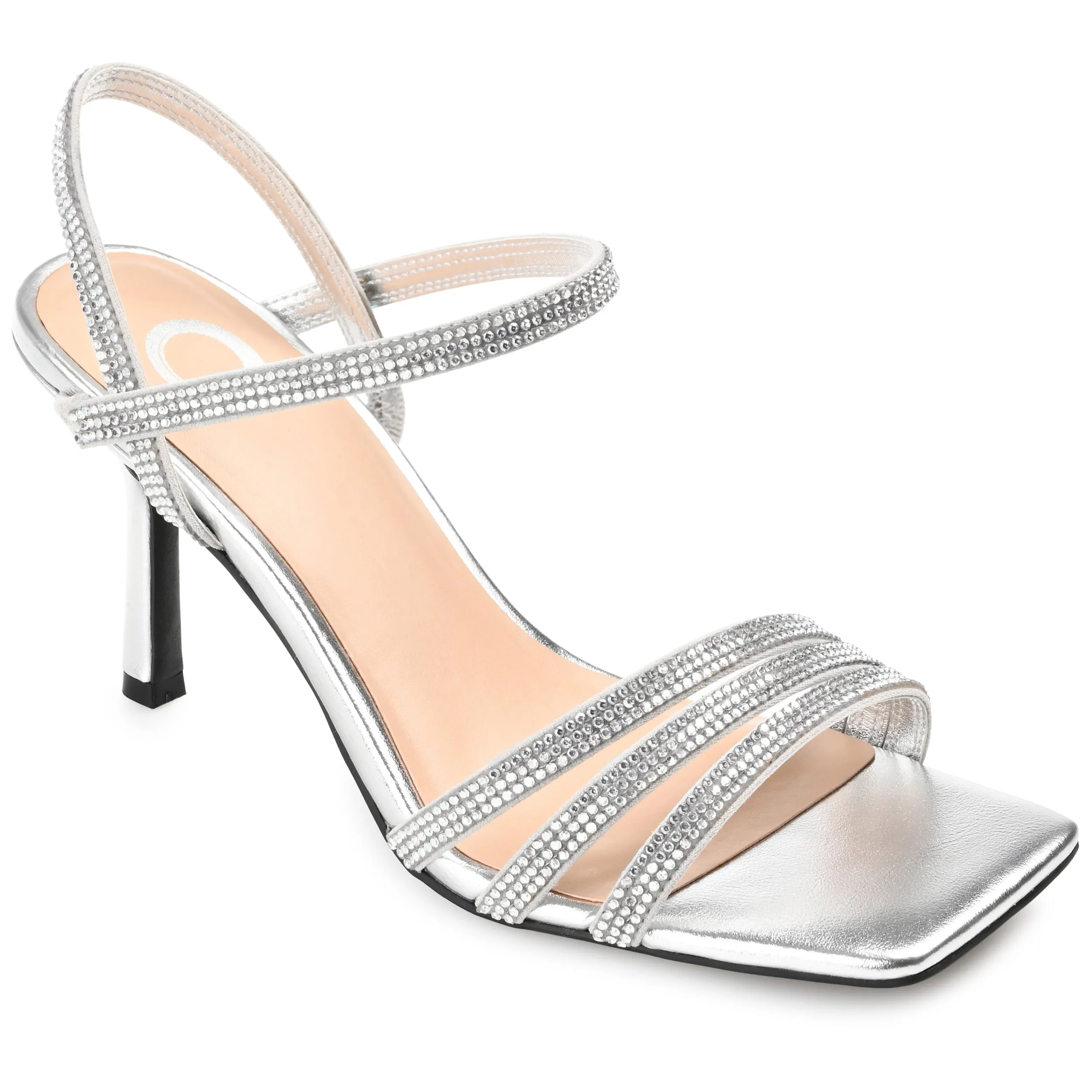 CORAA STILETTO HEELS IN GLITTERED MATERIAL